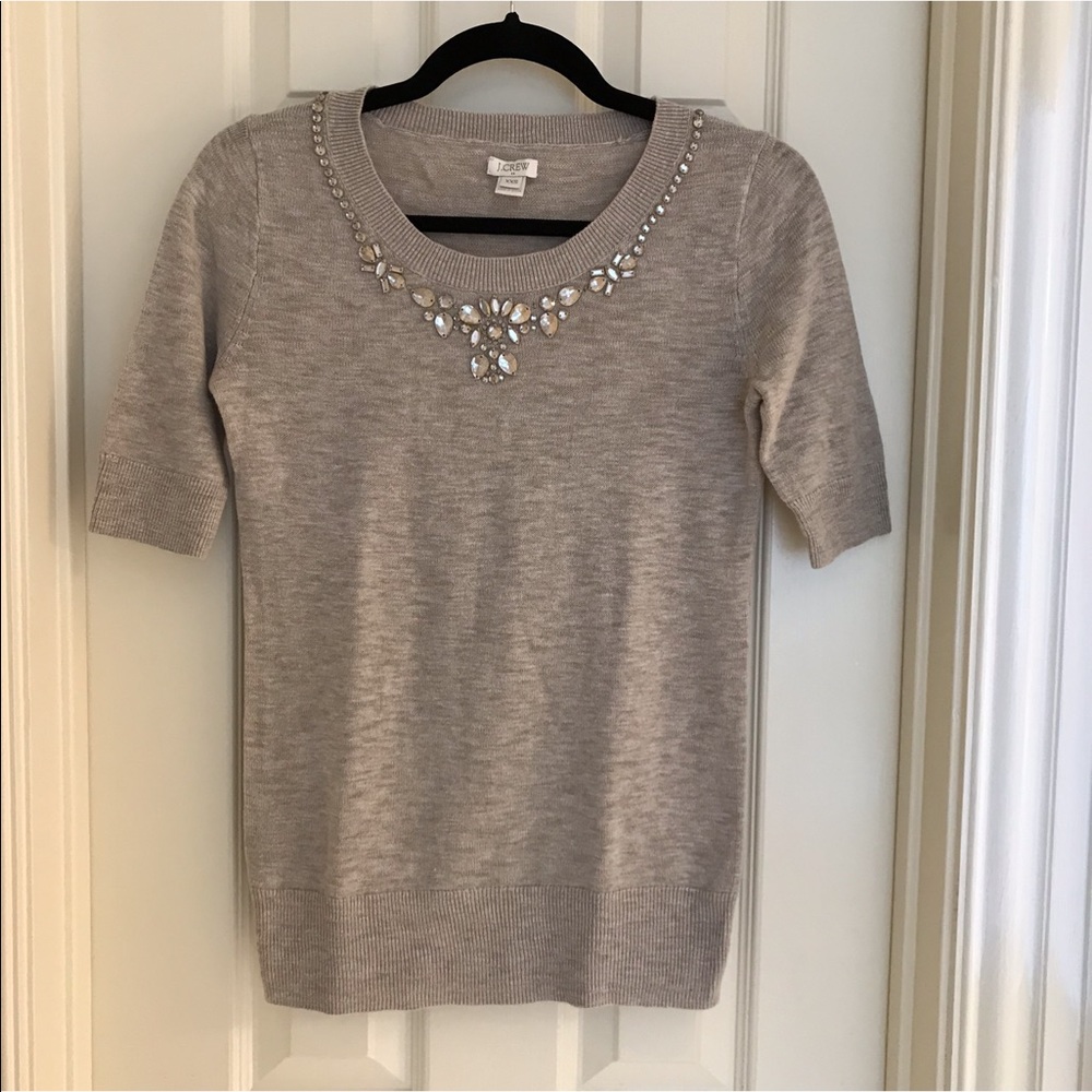 J Crew jeweled sweater